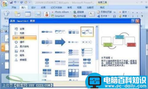 PowerPoint2007用SmartArt制作精美业务流程图