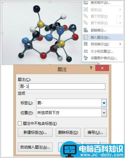 利用Word的“题注”功能可以实现图片表格的自动编号