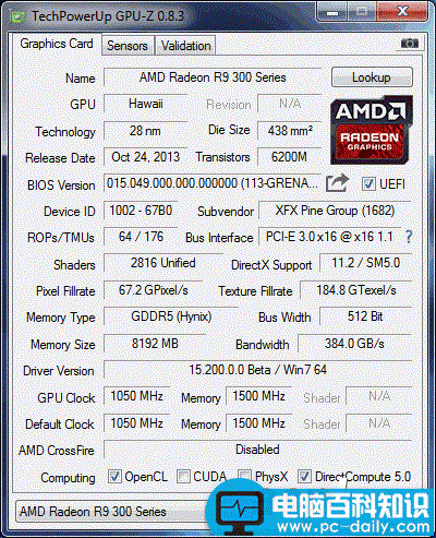 AMD,R9,390X,实卡,性能,10449分