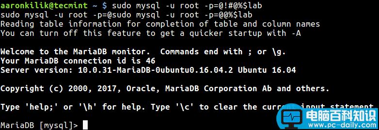 Linux,MySQL,MariaDB