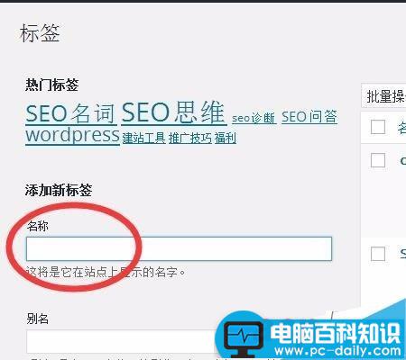 wordpress标签