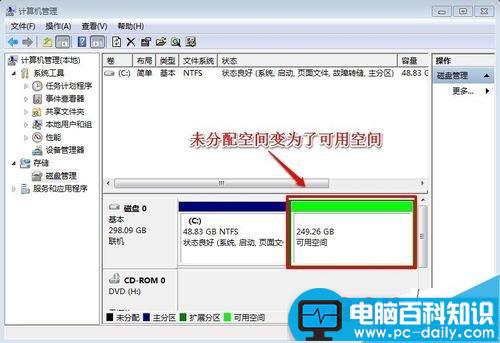 win7系统硬盘(未分配磁盘)如何重新建立扩展分区?