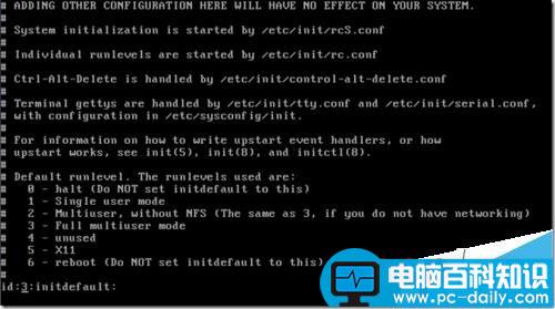 Linux,init级别设