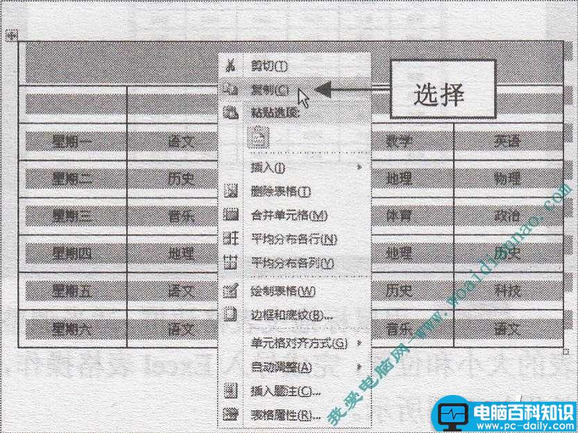 怎么复制Word表格到PowerPoint中