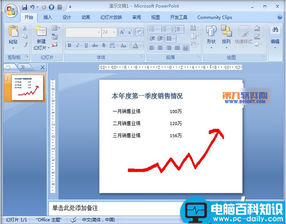 PowerPoint如何利用墨迹工具绘制图形