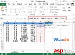 Excel2013中对不并列的数据进行排名