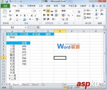 Excel2010图表半圆百分比进度图