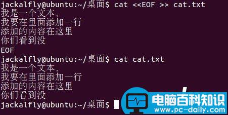 Linux,cat,文本