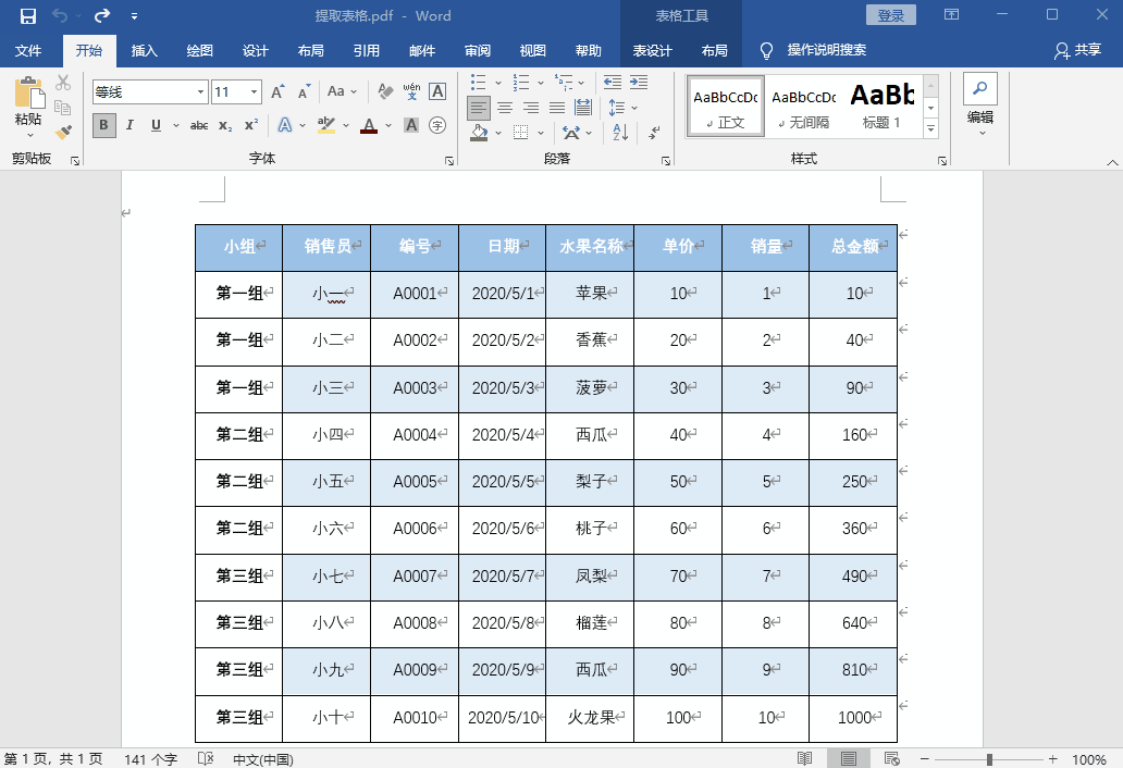 如何从PDF文件中提取表格到Excel？两个技巧三秒搞定，很实用