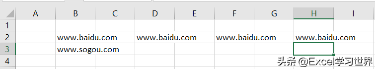 Excel – 输入网址时会产生超链接，有几种办法取消？