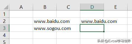 Excel – 输入网址时会产生超链接，有几种办法取消？
