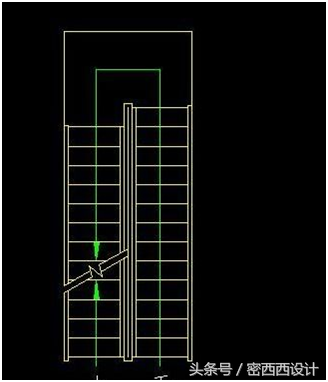 cad楼梯怎么画（楼梯平面图的画法）(4)