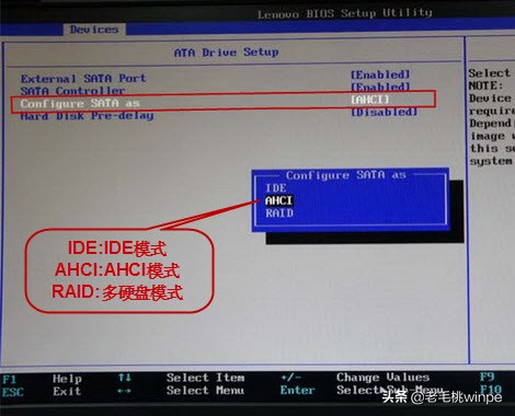 ahci模式和ide模式（固态硬盘开启ahci后无法进入系统）(7)