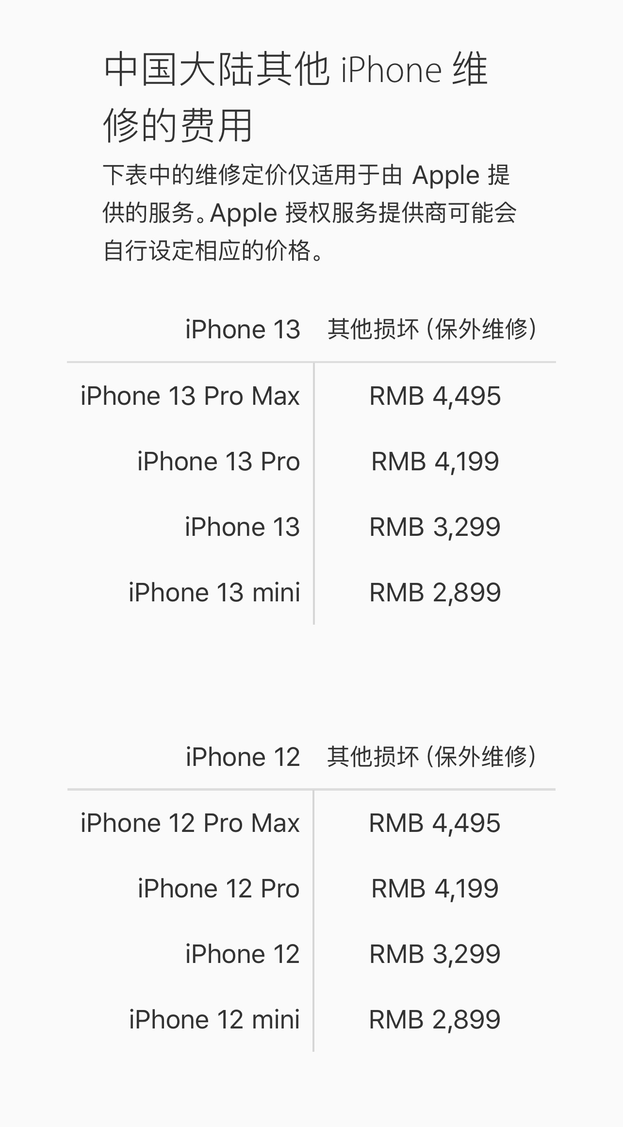 苹果手机电池更换官网（Apple官网更新iPhone13维修报价）(2)