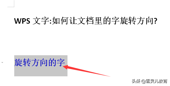 wps表格文字方向（如何让文档里的字旋转方向）(2)