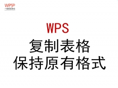 wps表格怎么复制（WPS如何复制表格保持原有格式）