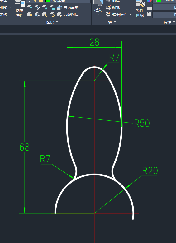 cad怎么画门的半弧命令（在cad中绘制圆弧的三种方法）(2)