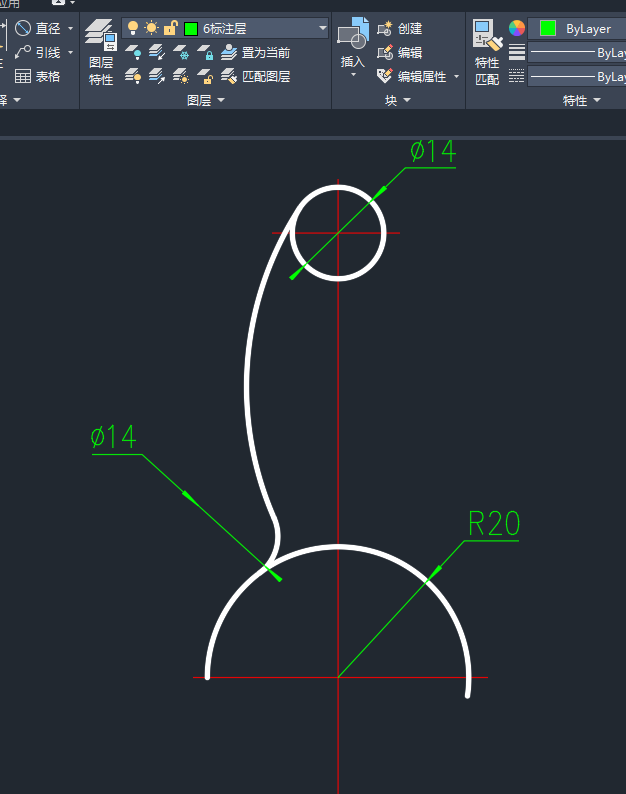 cad怎么画门的半弧命令（在cad中绘制圆弧的三种方法）(9)