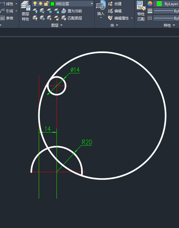 cad怎么画门的半弧命令（在cad中绘制圆弧的三种方法）(6)