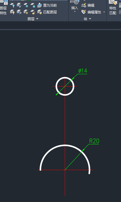 cad怎么画门的半弧命令（在cad中绘制圆弧的三种方法）(3)