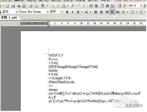 pdf打开乱码怎么办（Word导入PDF文档后显示乱码的解决办法）(1)