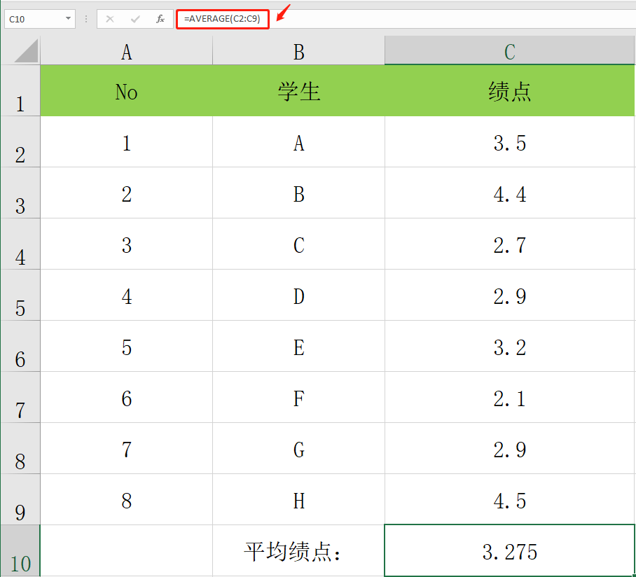 excel表格自动求平均值（Excel数据平均值统计常用函数公式）(1)