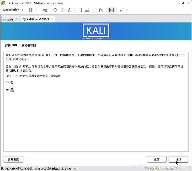 u盘安装kali（Kali linux下载与安装教程）(18)