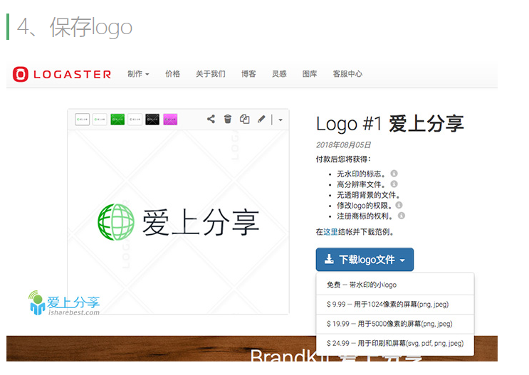 logo免费自动生成器（专业的在线logo制作生成器Logaster）(4)