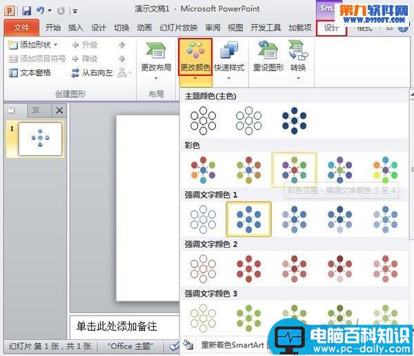 PowerPoint怎么将文本转换为SmartArt图形