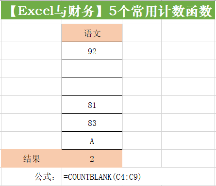 excel计数函数怎么用（工作中常用的5个Excel计数函数）(5)