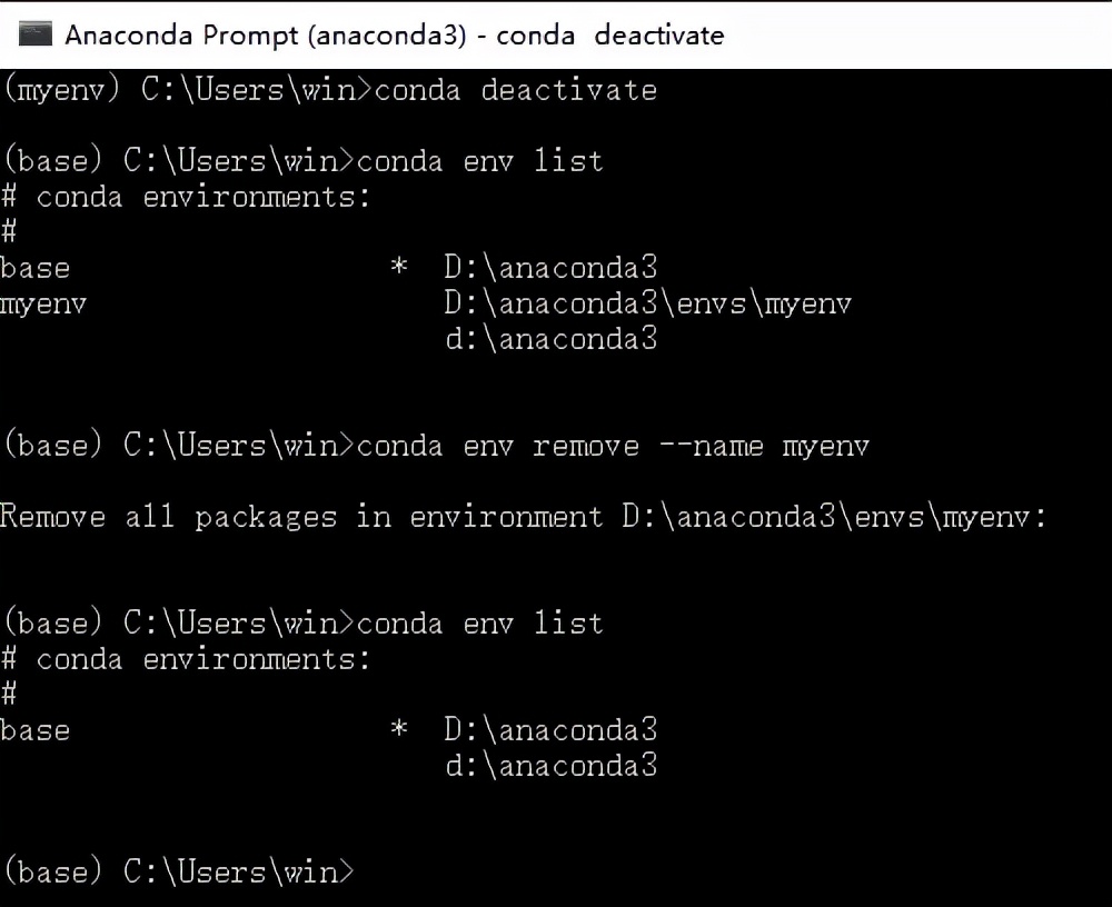 conda创建环境命令（conda建立及管理虚拟环境）(9)
