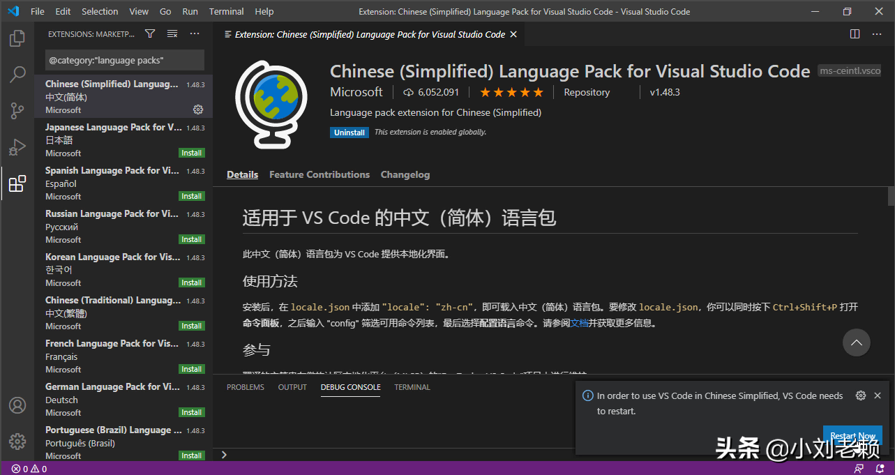 vscode如何中文设置（Visual Studio Code设置中文界面）(9)