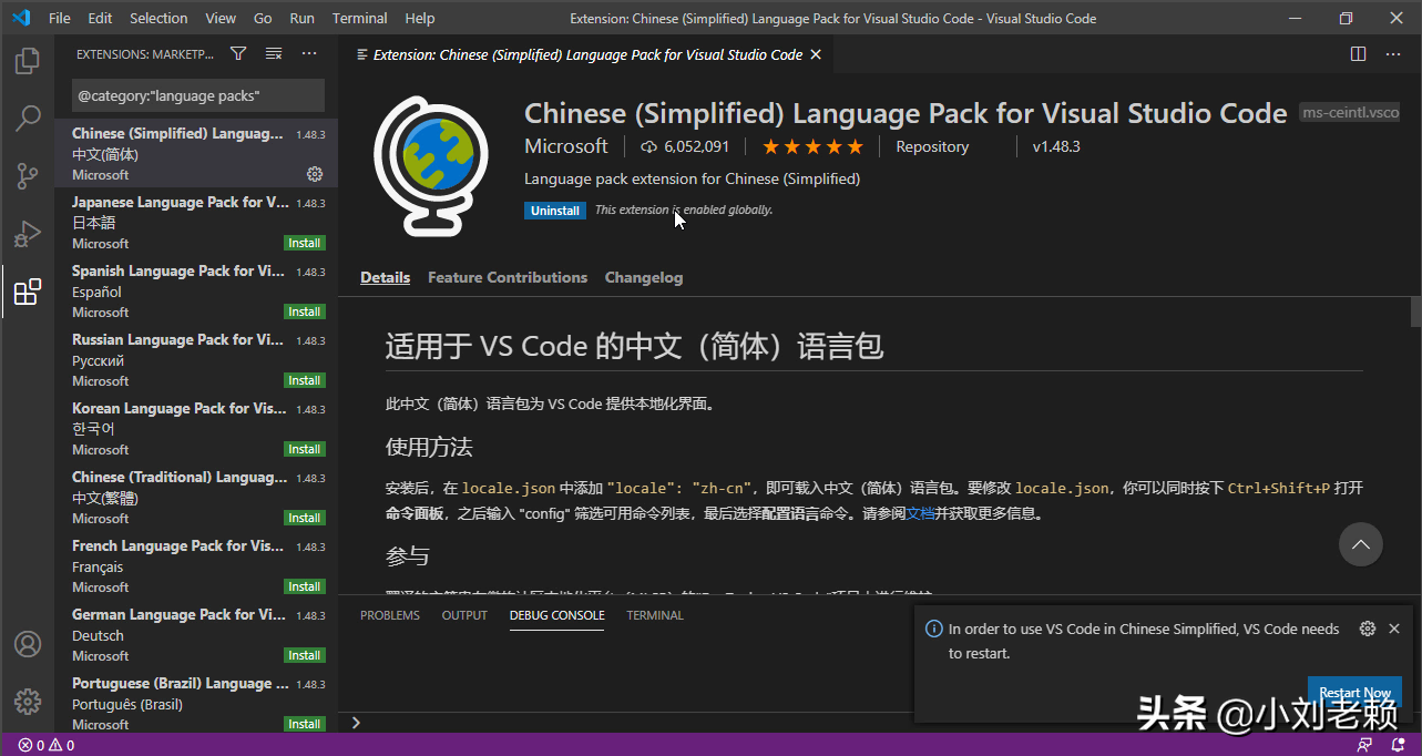 vscode如何中文设置（Visual Studio Code设置中文界面）(8)