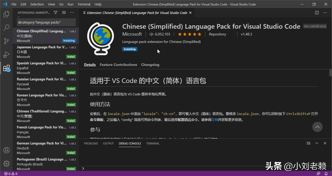 vscode如何中文设置（Visual Studio Code设置中文界面）(7)