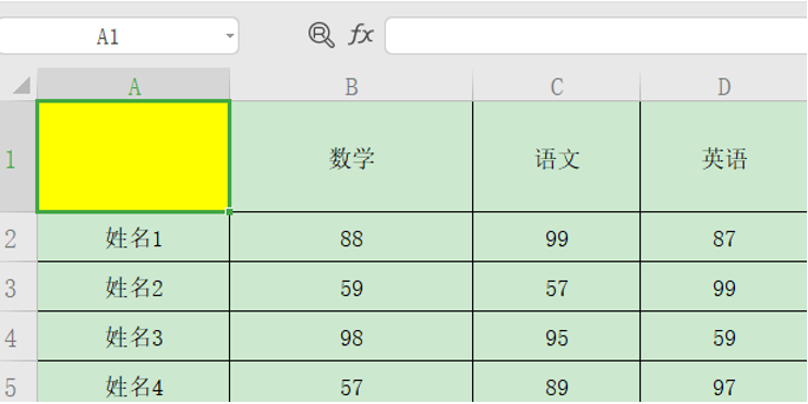 excel把单元格一分为二（Excel表格一格分两格的方法）(1)