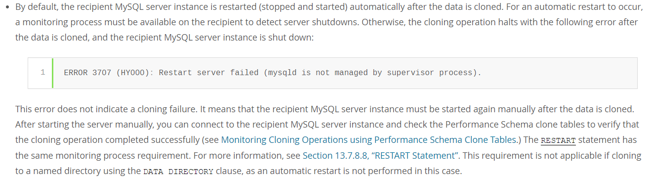 mysql启动失败怎么办（MySQL clone 自动重启失败的解决方式）(2)