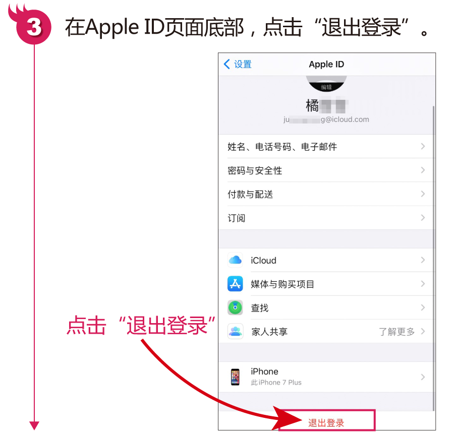 如何退出苹果id账号（苹果手机快速退出Apple ID的方法）(3)