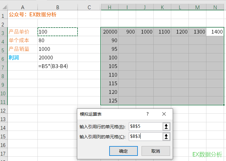 excel模拟运算表怎么用（excel模拟运算表的操作步骤）(10)