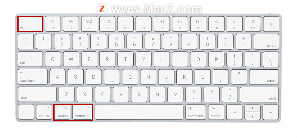 mac退出程序快捷键（使用键盘快捷键强制退出苹果Mac无响应应用程序）(1)
