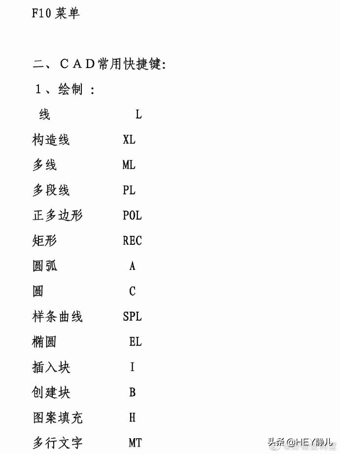 cad解组快捷键命令大全一览表（cad快捷键命令大全及使用方法）(4)