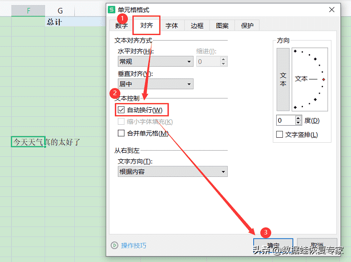 excel表格怎么自动换行（excel一个单元格内怎么换行）(3)