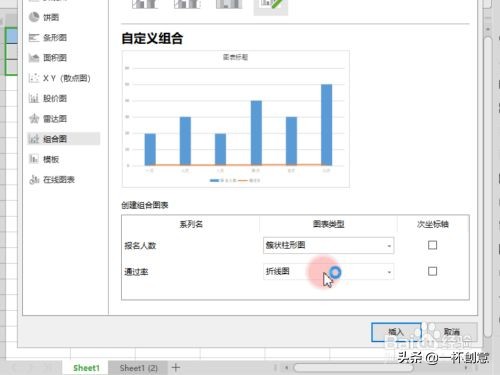 如何用wps制作柱状图（wps如何在柱状图中嵌入折线图）(3)