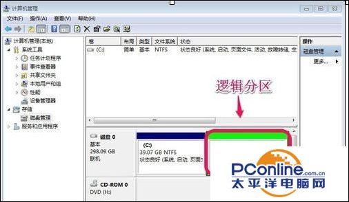 win7怎么分区硬盘（win7电脑硬盘分区的基本步骤）(7)