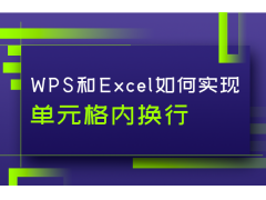 wps文字怎么换行打字（WPS和Excel如何实现单元格内换行）
