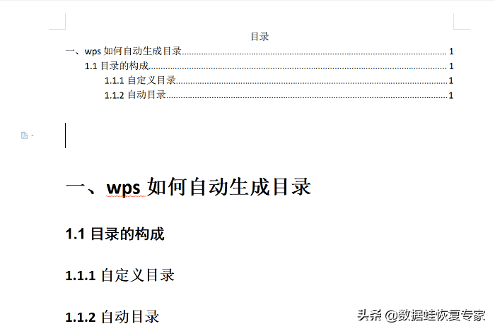 wps怎么插入目录（wps文档怎么插入目录最简单方法）(4)