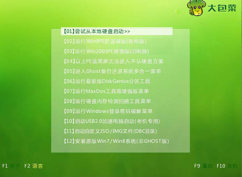 如何使用大白菜装win7（大白菜u盘装系统详细步骤图解）(1)