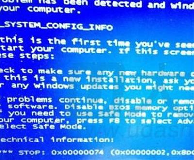 000000074蓝屏代码如何解决（蓝屏代码0x00000074的解决办法）(1)