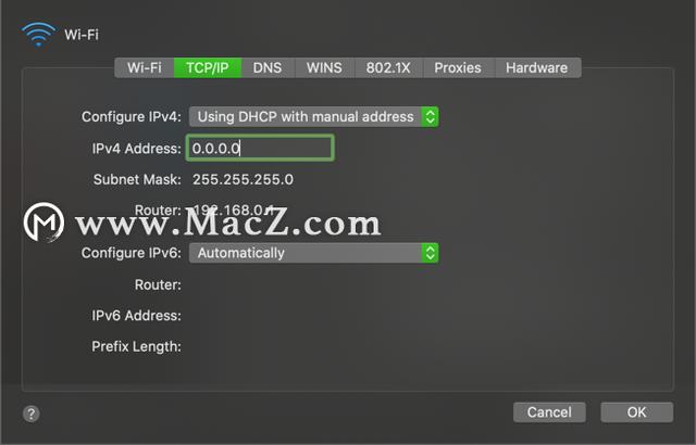 如何修改mac地址（如何查找和更改Mac上的IP地址）(4)