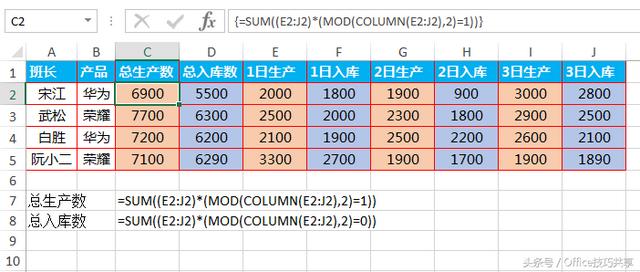 excel中column函数怎么用（EXCEL函数的组合应用简介）(3)