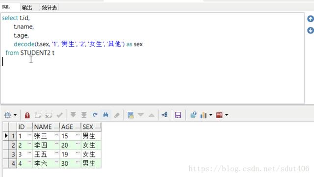 decode函数的用法（oracle decode四个参数的用法）(2)